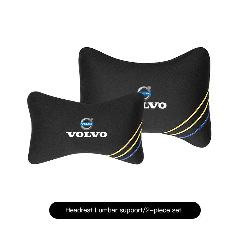 Soft Comfortable Car Neck Pillow Headrest Waist Cushion For Volvo Xc60 XC40 EX40 Xc90 S60 S90 EX30 V40 V60 V50 V90 S80 C40 V70