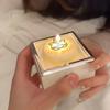 1 Pc Rotating Birthday Candle Surprise Cake Box Birthday Creative Birthday Gift Ring Necklace Box, Strong Sense Of Atmosphere