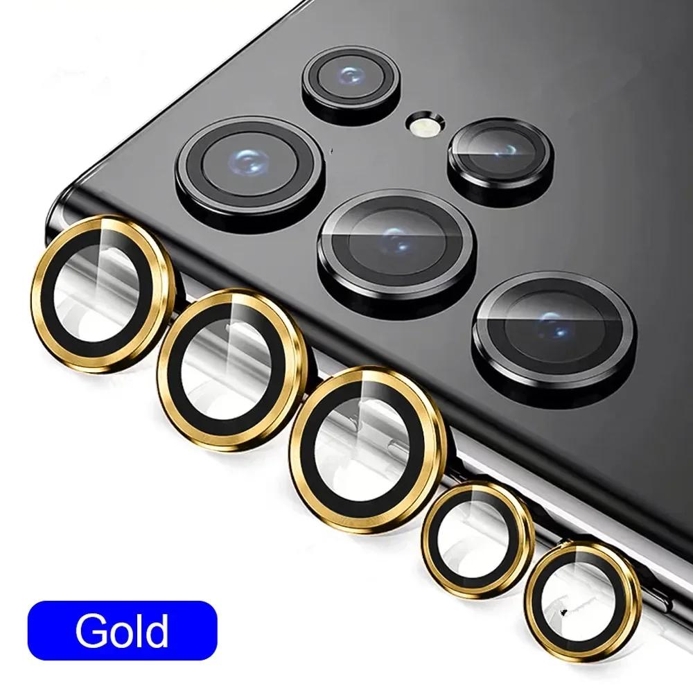 HD Tempered Glass Camera Lens Protector Metal Ring Film For Samsung Galaxy S26 S25 S24 S23 Ultra Plus Anti-Scratch