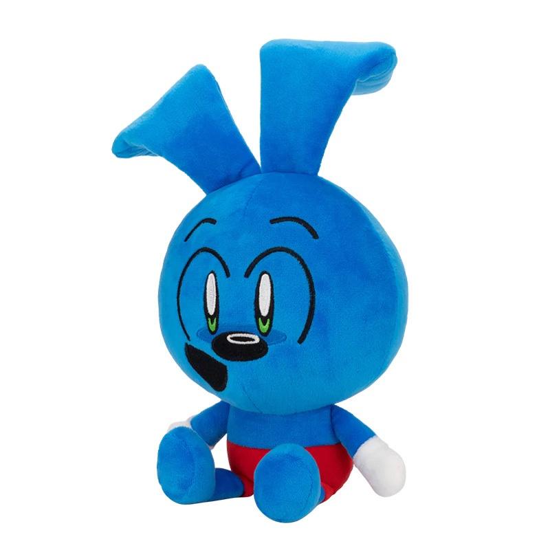 Riggy Plush Blue Rabbit Toy Cute Stuffed Animal Gift For Holidays 25cm Height