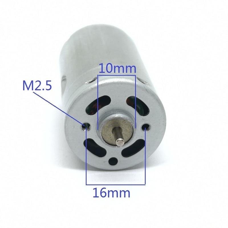 RS390 Micro DC Motor RP390-ST/22133/DV STANDARD 390 12-24VDC 6900-13800RPM For Sweeping Robot Electric/Toy DIY