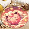 1 Pezzo Pokemon Jigglypuff Stampa Tappeto Rotondo Soggiorno Camera da Letto Tavolo e Sedia Divano Stanza dei Bambini Tappeto Decorativo Tappeto Potdemiel