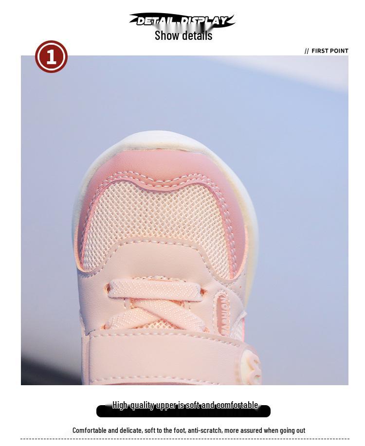 Baby Toddler Non-Slip Soft Sole Mesh Sneakers for Boys & Girls - Spring & Autumn