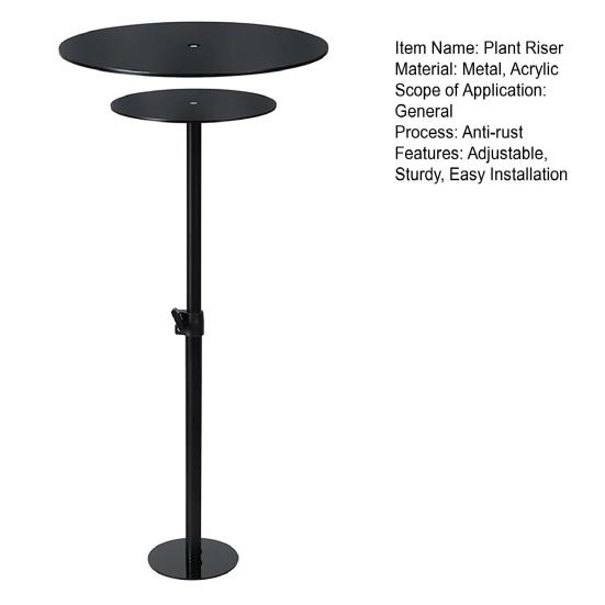 Adjustable Plant Risers for Inside Pots 11.4-19.6"/17-32" Planter Insert Filler for Large Pots Metal