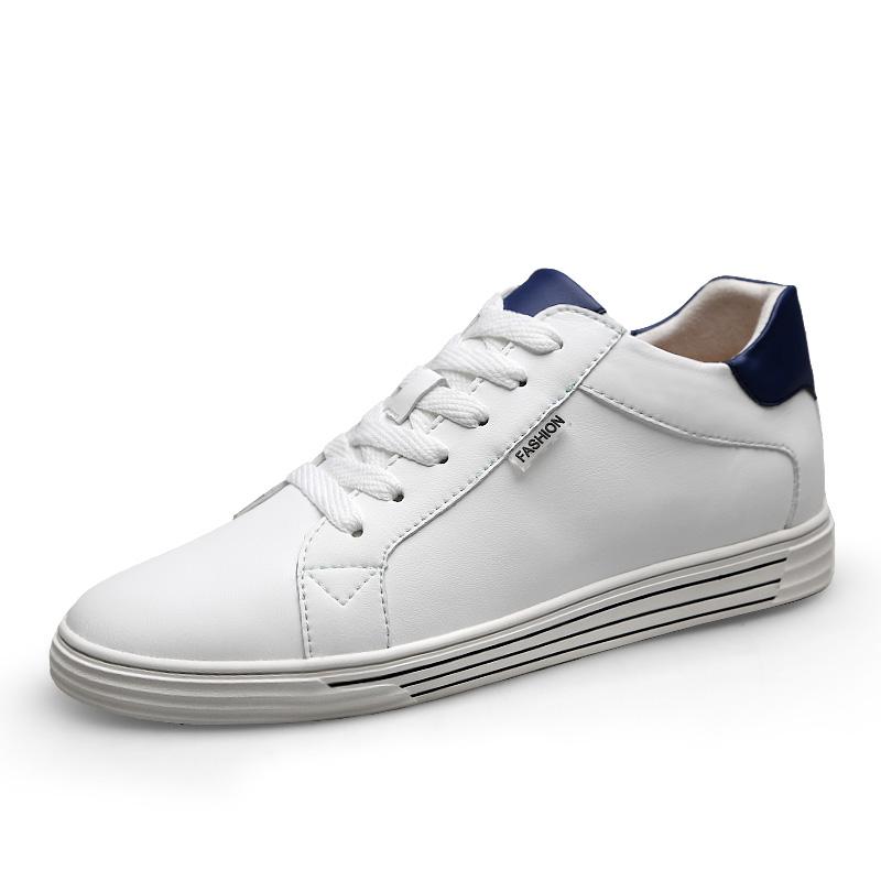 

White Chunky Elevator Sneakers Height Increase 6CM Unisex Sports Shoes Plus Size 37-44 37 белый