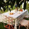 Embroidered Table Cover Organza Table Linen High-end French Lace Tablecloth  Wedding