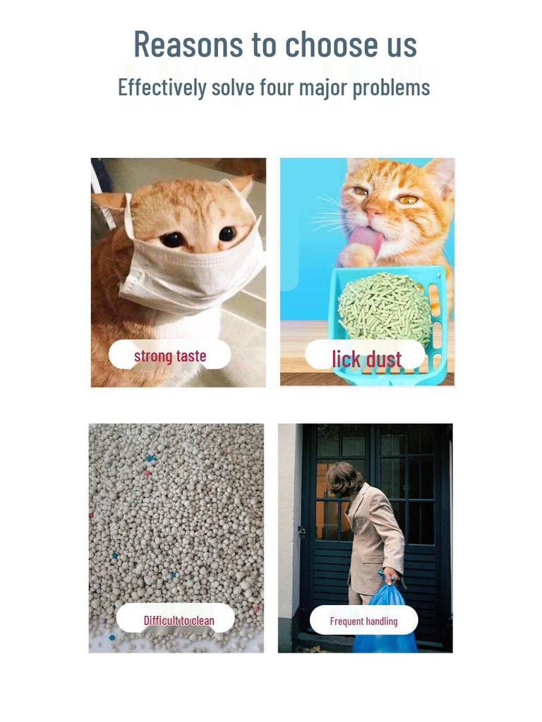 Tofu & Green Tea Scented Flushable Cat Litter Deodorizer