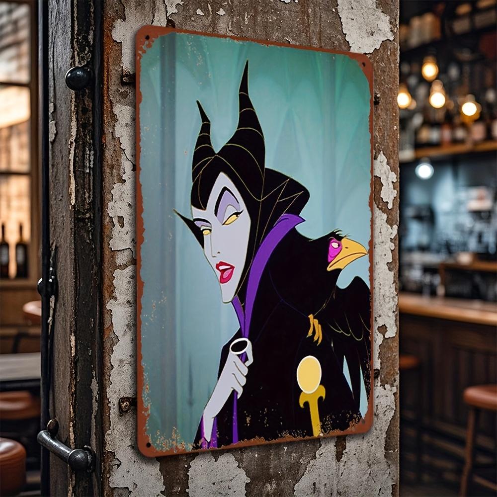 Maleficent & Aurora Themed Iron Wall Art - 8x12 Inch Vintage Metal Sign, Perfect for Home Decor, Bar, Garage, and Gifts, Officia