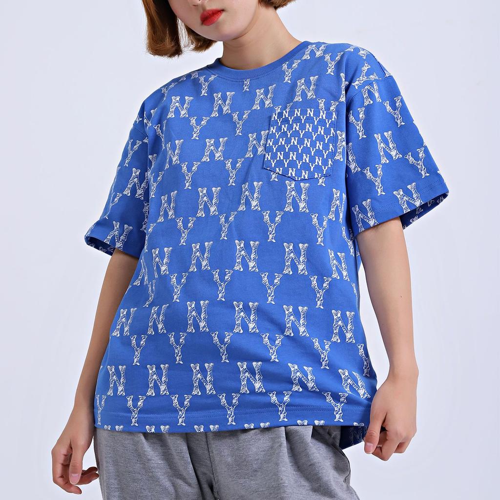 MLB Set in Sleeve T Shirt Unisex Royal Blue 31TSM4131-50U