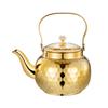 Luxury Gold Stainless Steel Water Kettle for Electric Ceramic Cooktop Coffee Tea Pot with Infuser Chinese Restaurant Tea Kettle