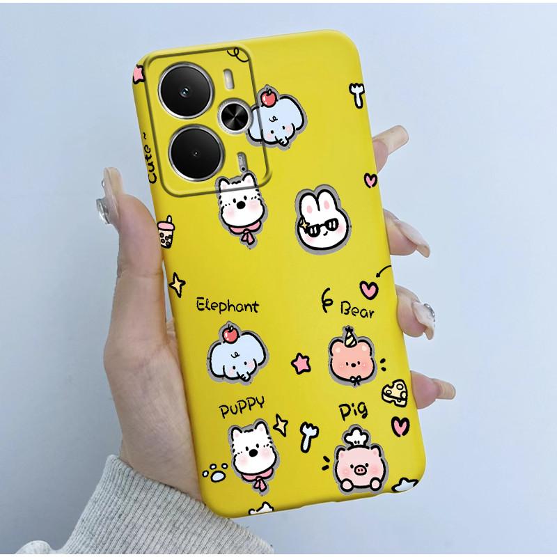 For Realme 14 5G Case RMX5075 Hot Cute Cartoon Panda Cover Soft Silicone Phone Case For Realme 14T Realme14 T 5G Back Cover Bags