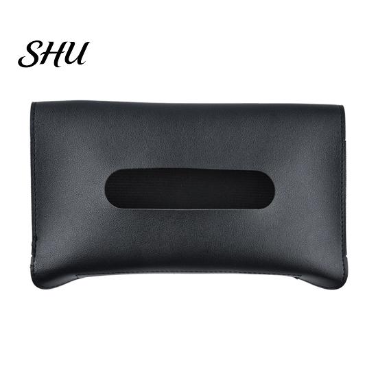 Visor Tissue Dispenser Car Box High Capacity Durable Fine Texture Space-saving Wear-resistant Store Holder Paper Towels Faux Leather Practical for