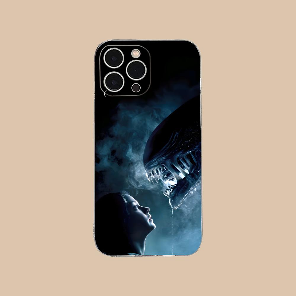 Alien Romulus Mobile Cell Phone Case for iPhone 17 16 15 14 13 12 11 X XR XS Air Pro Max Plus Mini Clear Colorful Cover Luxury