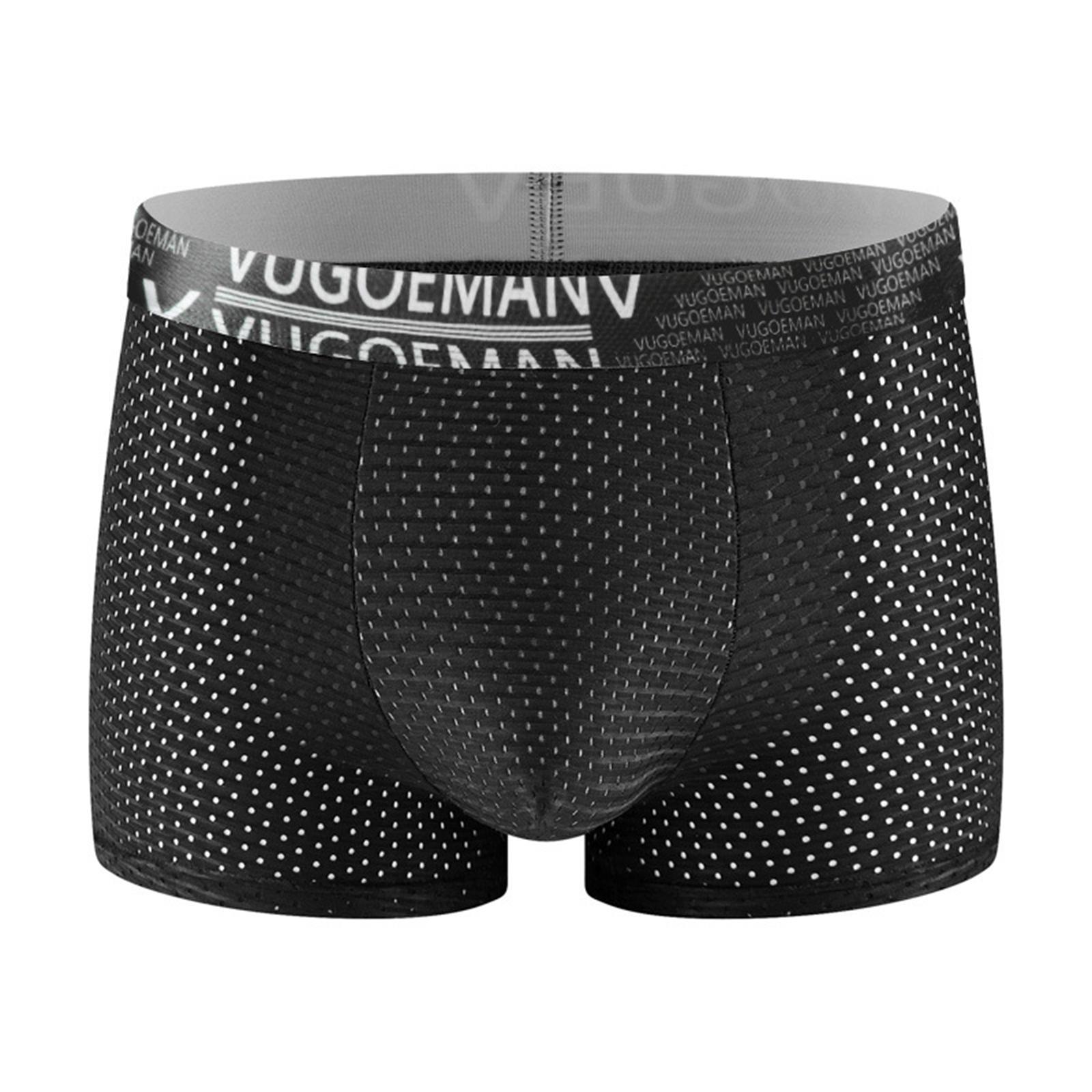 

Men s Underwear With Mesh, Comfortable And Breathable Mid Waist Four Corner Pants XXL