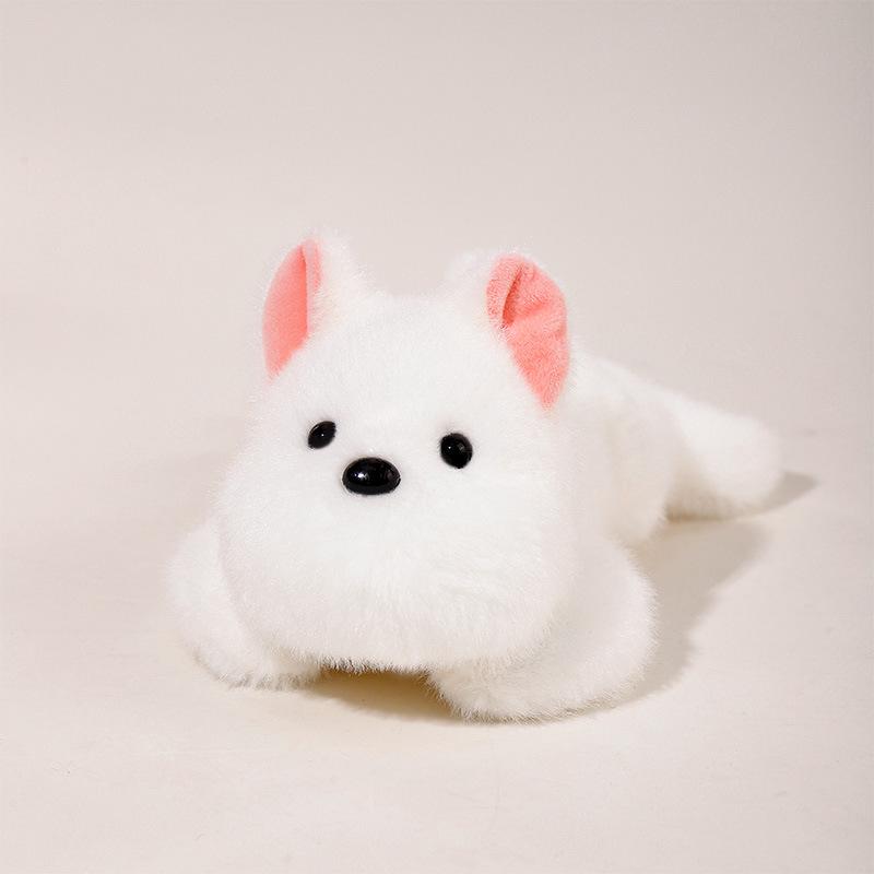 

West Highland White Terrier Plush Toy - Cute Cartoon Animal Desk Companion Comfort Doll 20 cm [0.15 kg] Otter Fabric