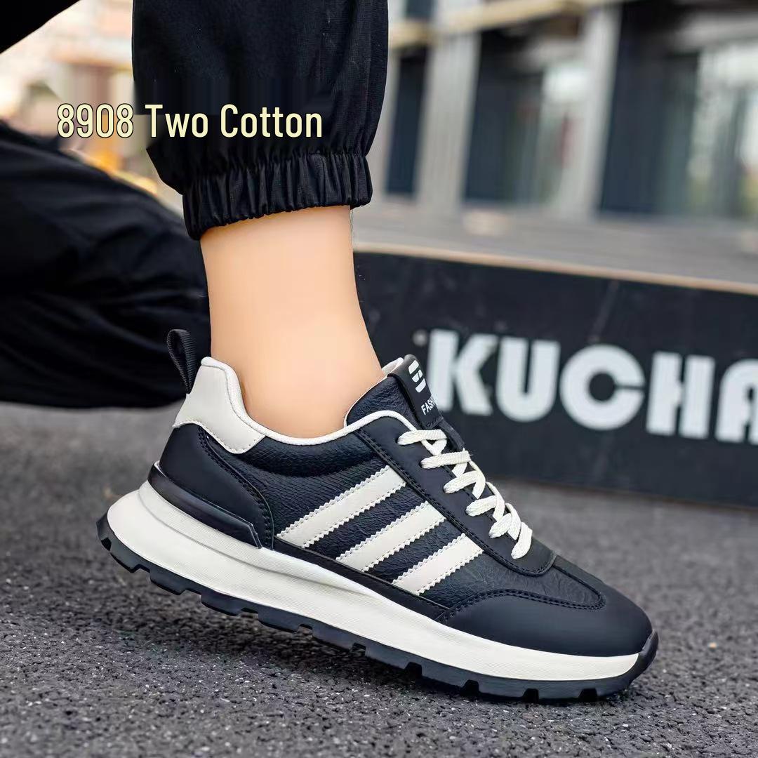 

Men s 2025 Casual Leather Shoes, Winter Fleece Lined, Thickened Warm Genuine Leather Sport Shoes 42 чорний