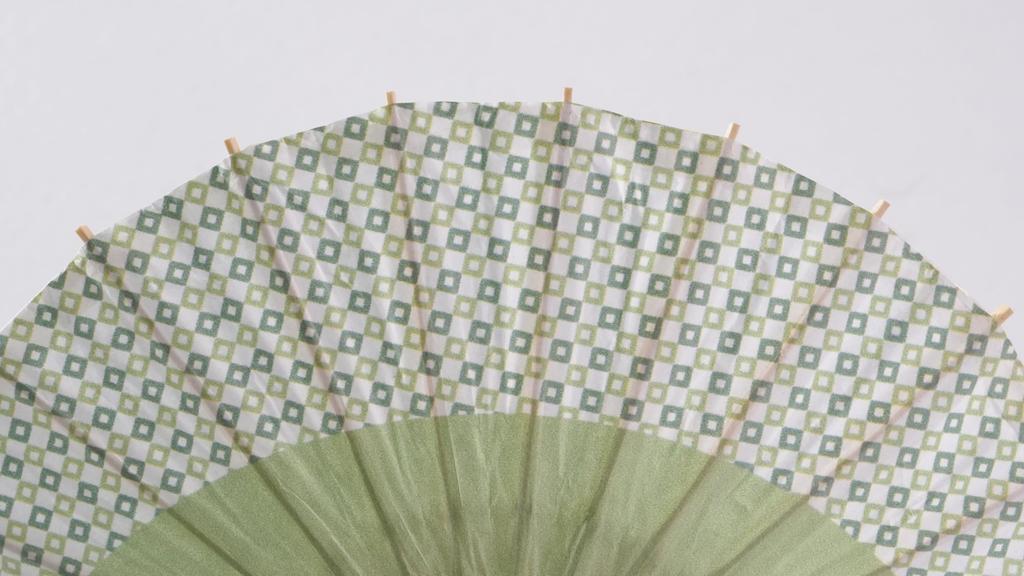 Yamamoto Bamboo Crafts Mini Japanese Set of 31cm Interior Gift Umbrella Grass (YAMAMOTOTAKIZAYIKUYA) Umbrellas, 2, Diameter, Decoration, (Green