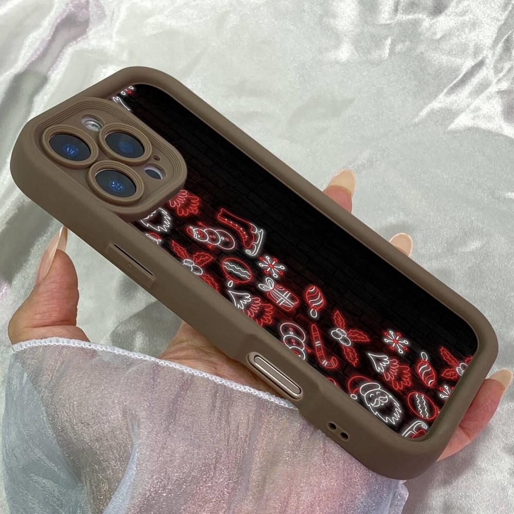 

JT58 Beautiful Christmas Ghost Aesthetic Realme 15 Huawei Honor 70 90 Lite Infinix Tecno itel Motorola Google All Model Angel eyes Soft TPU Phone Case itel RS4 коричневий