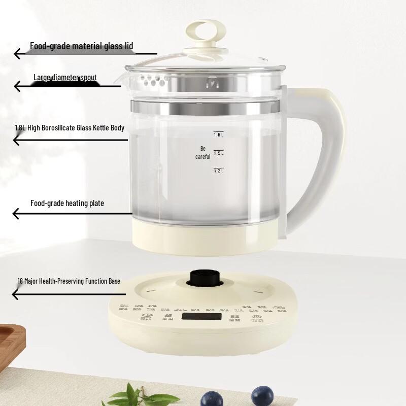COMATE 1.8L Multi-functional Electric Health & Tea Pot