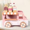 Wooden Ice Cream Cart Toy for Kids - Educational Pretend Play & Parent-Child Fun