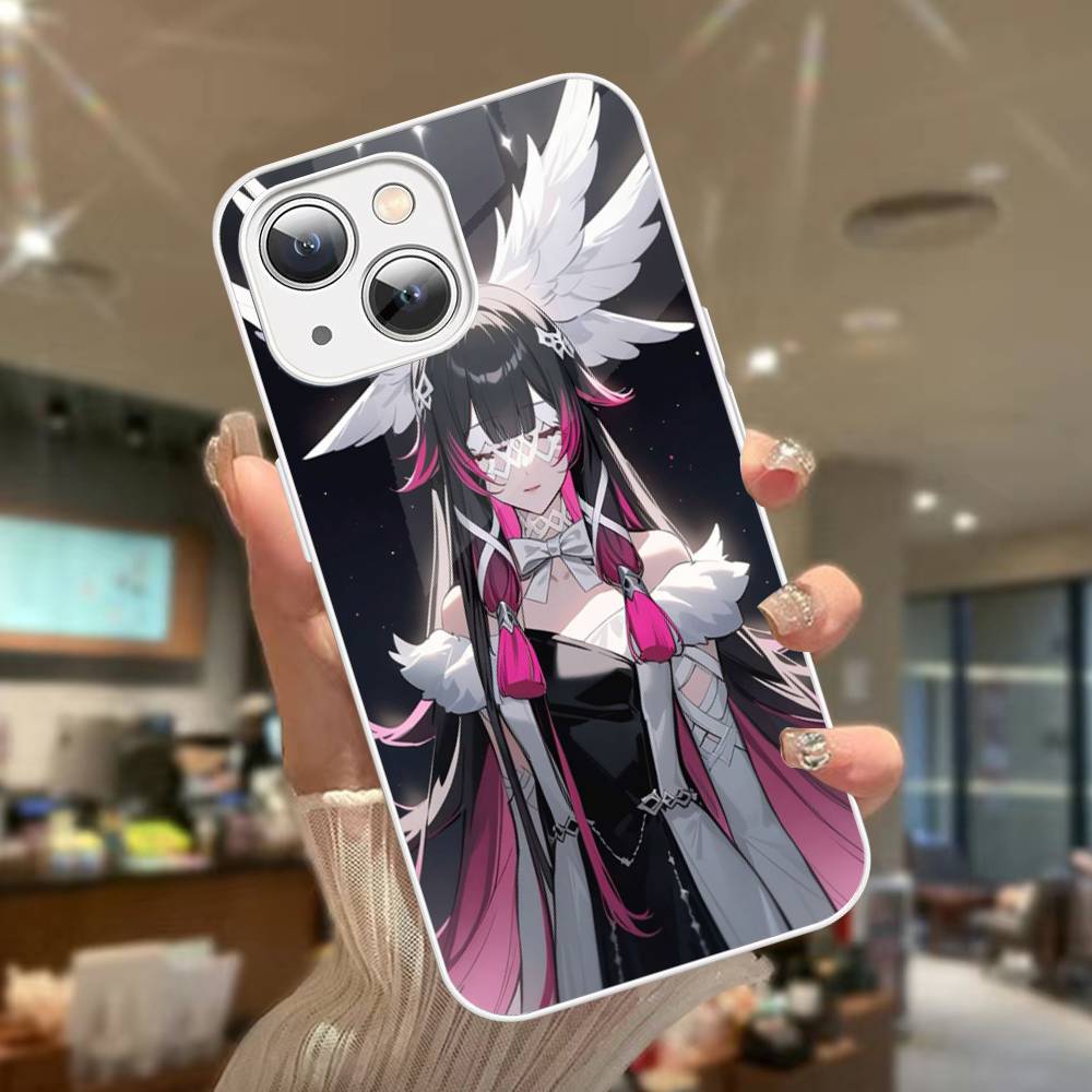 Genshin Impact Columbina Für iPhone 14 13 12 Mini 11 Pro XS Max X XR 14 Plus Gehärtetes Glas Cover