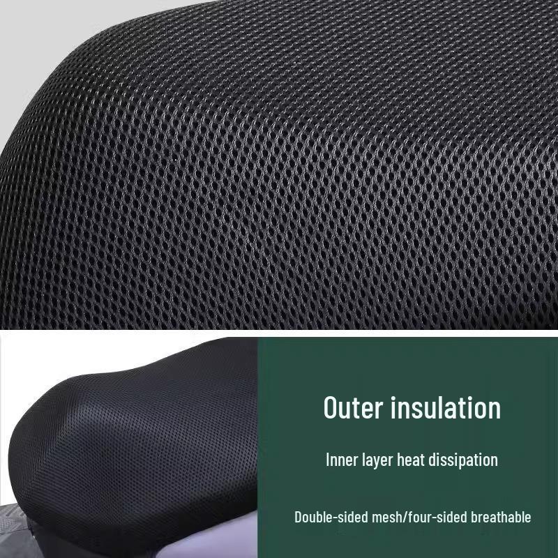 Universal 3D Mesh Seat Cover: Waterproof & Breathable, Sun & Rain Protection for Motorcycles and Electric Vehicles