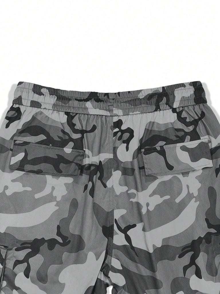 Men's Spring/Autumn Camouflage Retro High Street Casual Tapered Work Pants