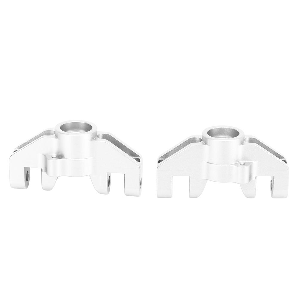 2pcs RC Steering Cup Professional Aluminum Alloy Steering Cup for LOSI Hammer Rey U4 Rock Racer 1 10 RC Car Silver