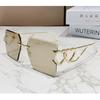 Unisex Rimless Square Sunglasses Women Men Designer Brand Sun Glasses Female Male Colorful Metal Mirror