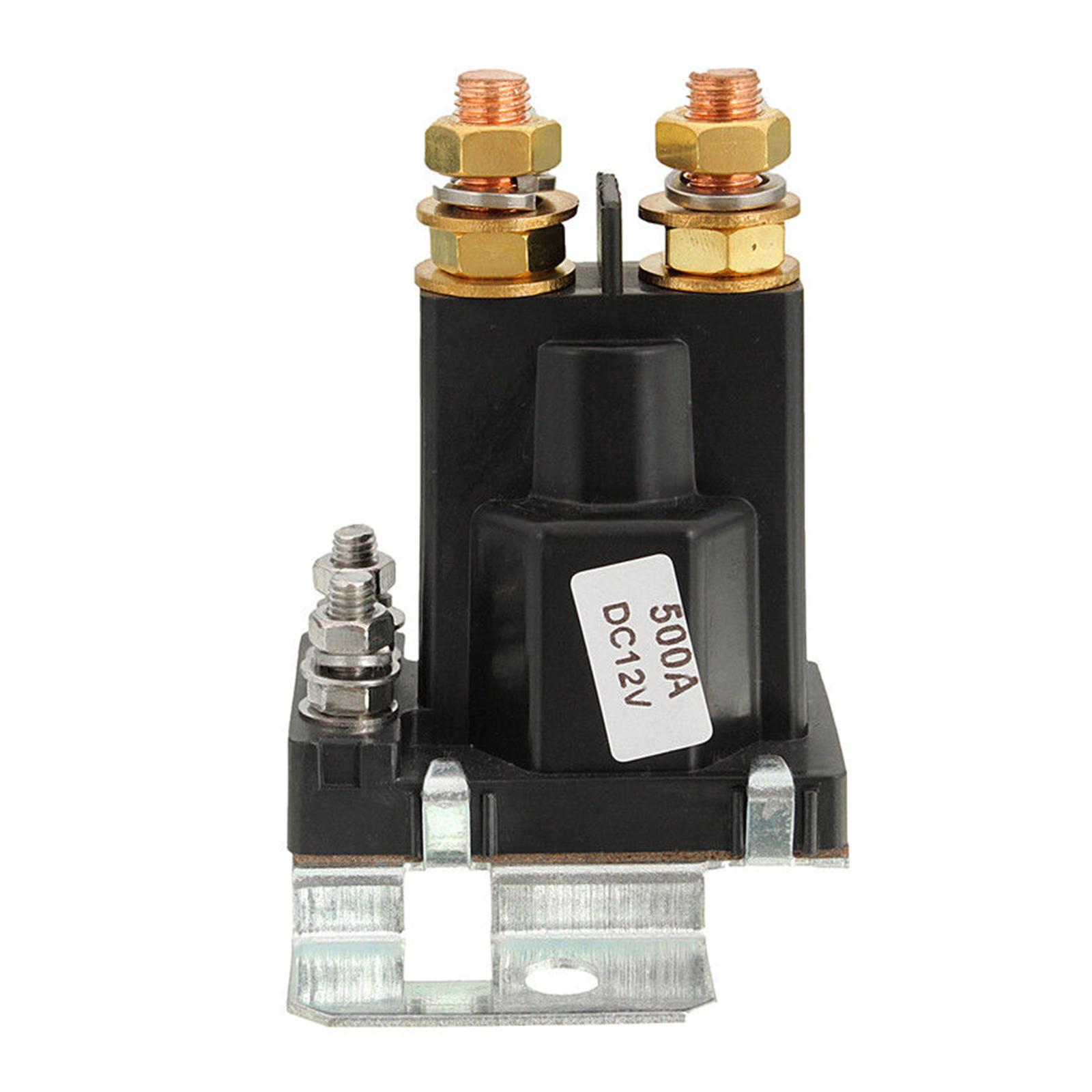 

Реле соленоида стартера автомобиля 12 В 500 А, автоматический контактор запуска, выключатель питания, двойной изолятор аккумулятора для управления питанием