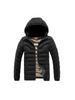 Light Cotton Coat Men's Winter Fashion Solid-colour Slim Removable Cap Thickened Hooded Comfortable and Versatile Jacket Men