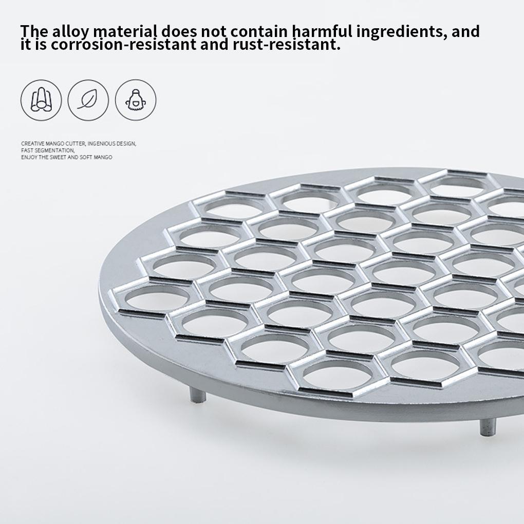 Dumpling Mould 37 Holes DIY Sturdy Mold Aluminum Large Bakeware Accessories Reusable Baking Tools Kitchen Pastry Machine