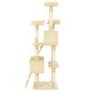 VidaXL Arbre à chat avec griffoirs en sisal 170 cm Beige