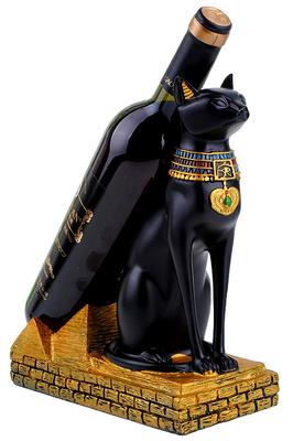 Anberotta Egyptian Cat God Wine Holder, Wine Rack, Wine/Champagne Bottle Stand, Interior Display, N-W18