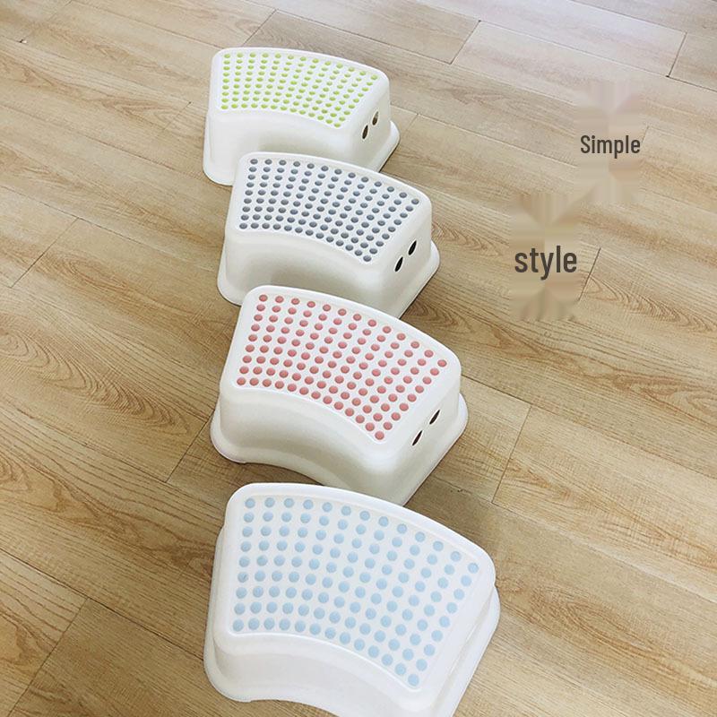 Children's Plastic Bathroom Footstool - Small, Portable & Heightening.