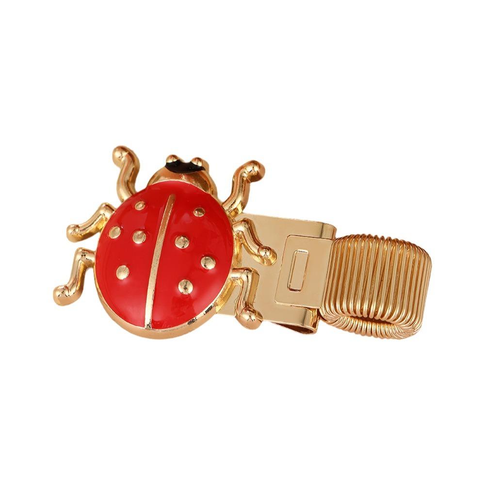 Anti-lost Spring Pen Clips Bookmark Pencil Holder Portable Pen Loop Holder  Stationery Supplies