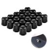 Bicycle Tire Cap 20 Pieces Tire Valve Cap Black Durable