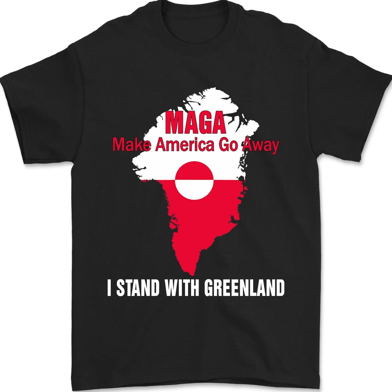 Make America Go Away, I Stand with Greenland, Resist Protest T-Shirt S разноцветный
