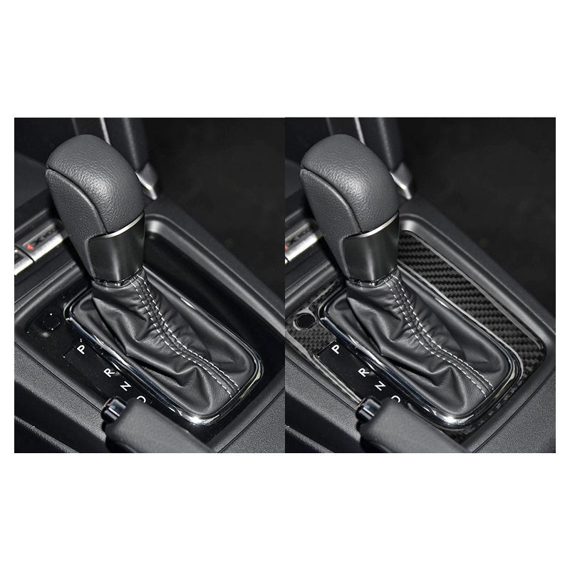 Suitable for 13-18 Subaru Forester Carbon Fiber Gear Panel Decorative Sticker Automotive Interior Modification Accessories