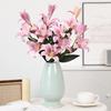 New high-luxury 3D small lily simulation flower, light luxury home decoration 3 lilies