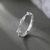 PANJBJ 925 Sterling Silver Star Zircon Rings for Women Sweet Minimalist Office Romantic Jewelry Gift Prevent Allergy Dropship