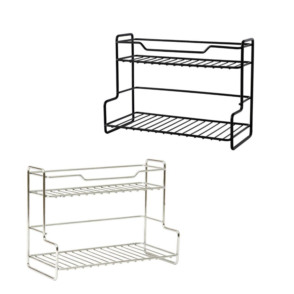 Kitchen Storage Rack Spice Rack Portable Sturdy Multifunction Bathroom Vanity Organizer for Home Tabletop Living Room Kitchen