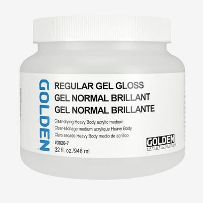 Gel - GOLDEN - Regular Gel Gloss - 946ml - Thick Texture - Dilutes and Increases Transparency