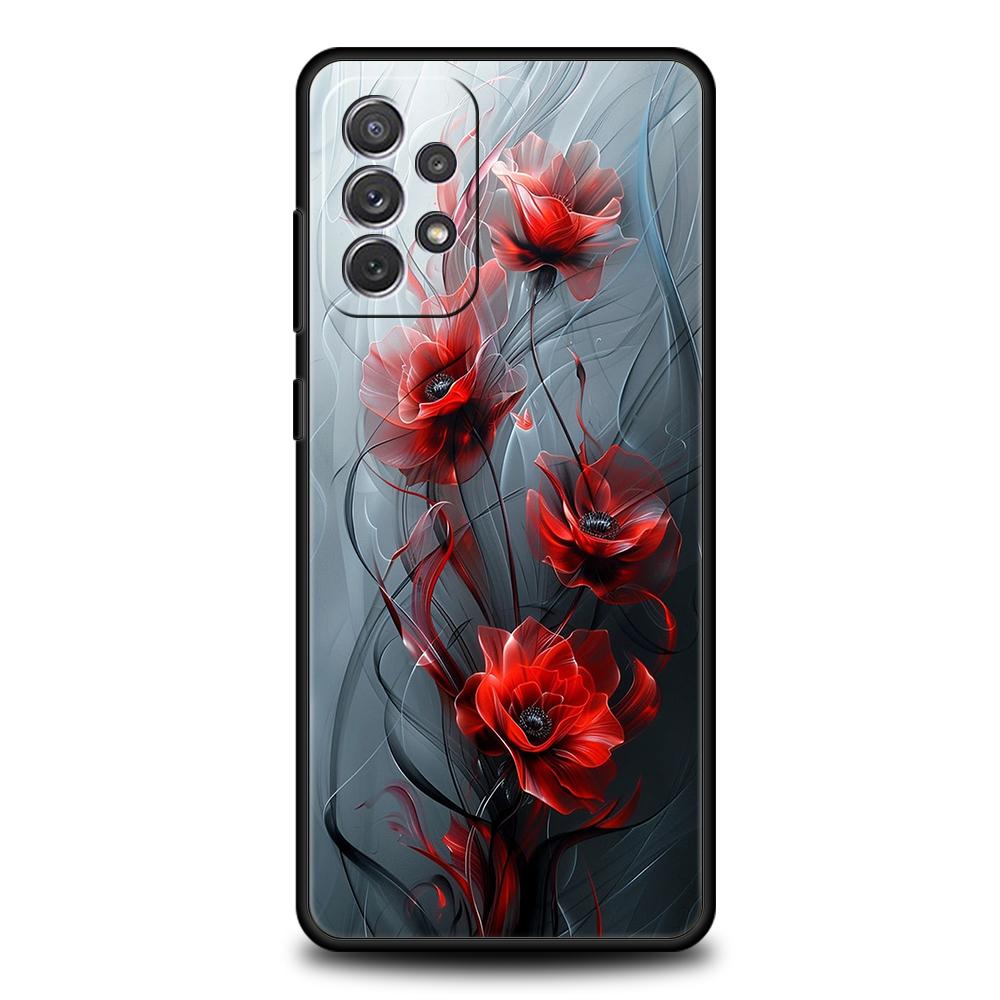 Cherry Blossoms Phone Case for Samsung Galaxy A15 A14 A25 A54 A34 A51 A71 A72 A73 A32 A52 A52S A11 A21S A31 A41 5G Soft Shell
