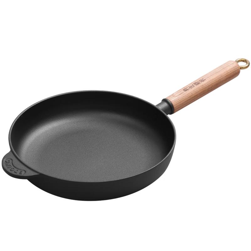 Dianjiang Uncoated Cast Iron Flat Frying Pan