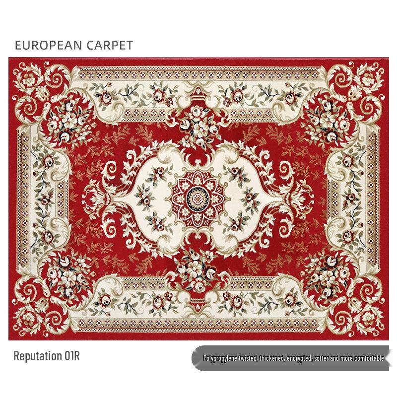 Nordic-Style Persian Ethnic Area Rug for Living Room: Soft Sofa & Coffee Table Pad