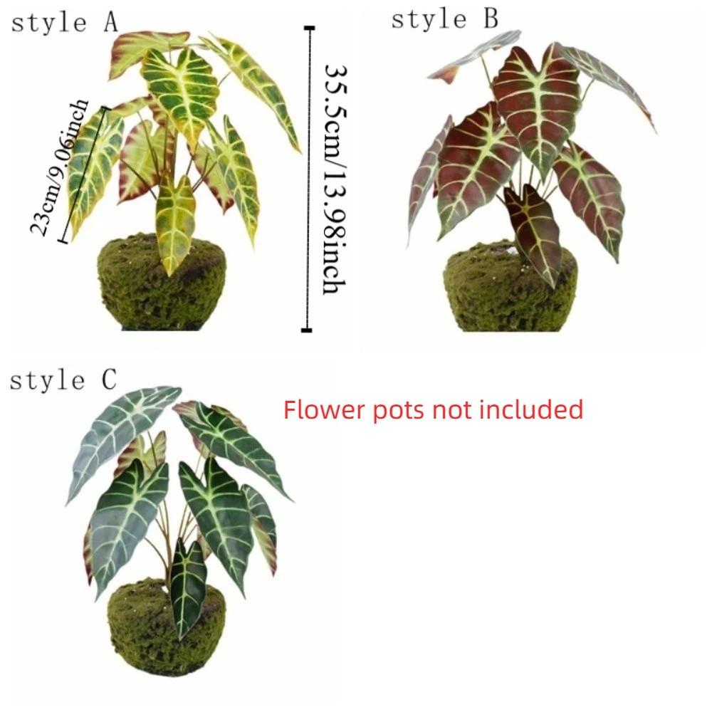 Realistic Artificial Peacock Leaf Plant Lifelike Decorative Plant Fake Green Plant  Home Decor