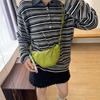 Wholesale fashion messenger bag women's 2025 new high-value Korean version splicing dumpling bag simple casual shoulder bag