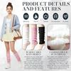 Thick Woolen Knit Leg Warmers for Autumn and Winter