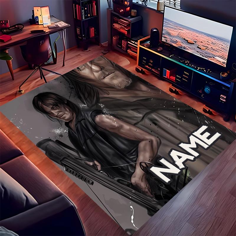 Custom Personalization The Walking Dead Print Area Rug - Soft, Washable Non-Slip Indoor Mat,Living Room,Home&Office Decorative Rug